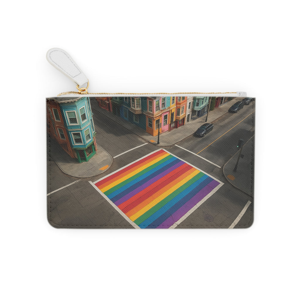 Castro District Mini Clutch Bag – Colorful Pride Organizer & Travel Pouch