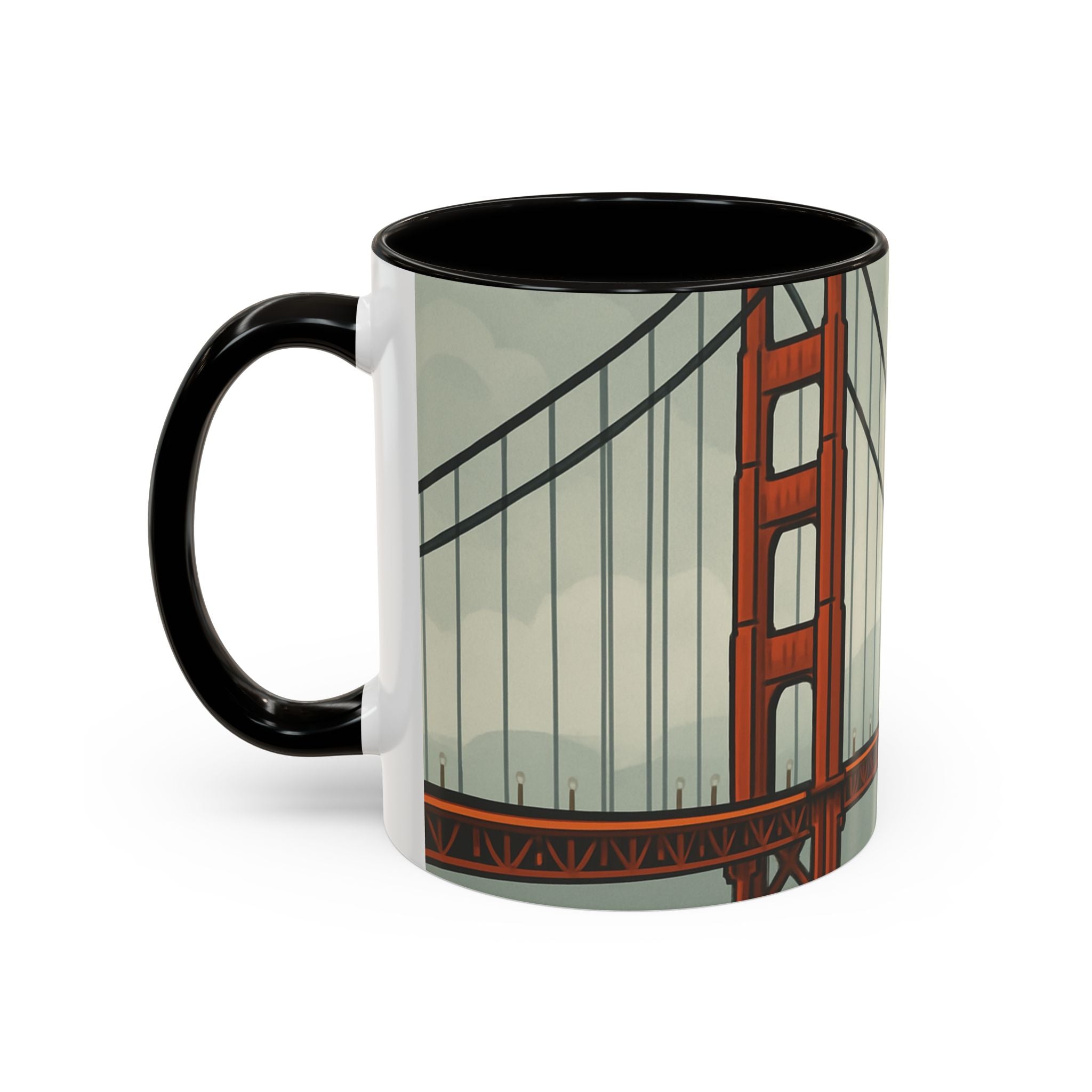 Foggy San Francisco Mug – Golden Gate Bridge Coffee & Tea Cup