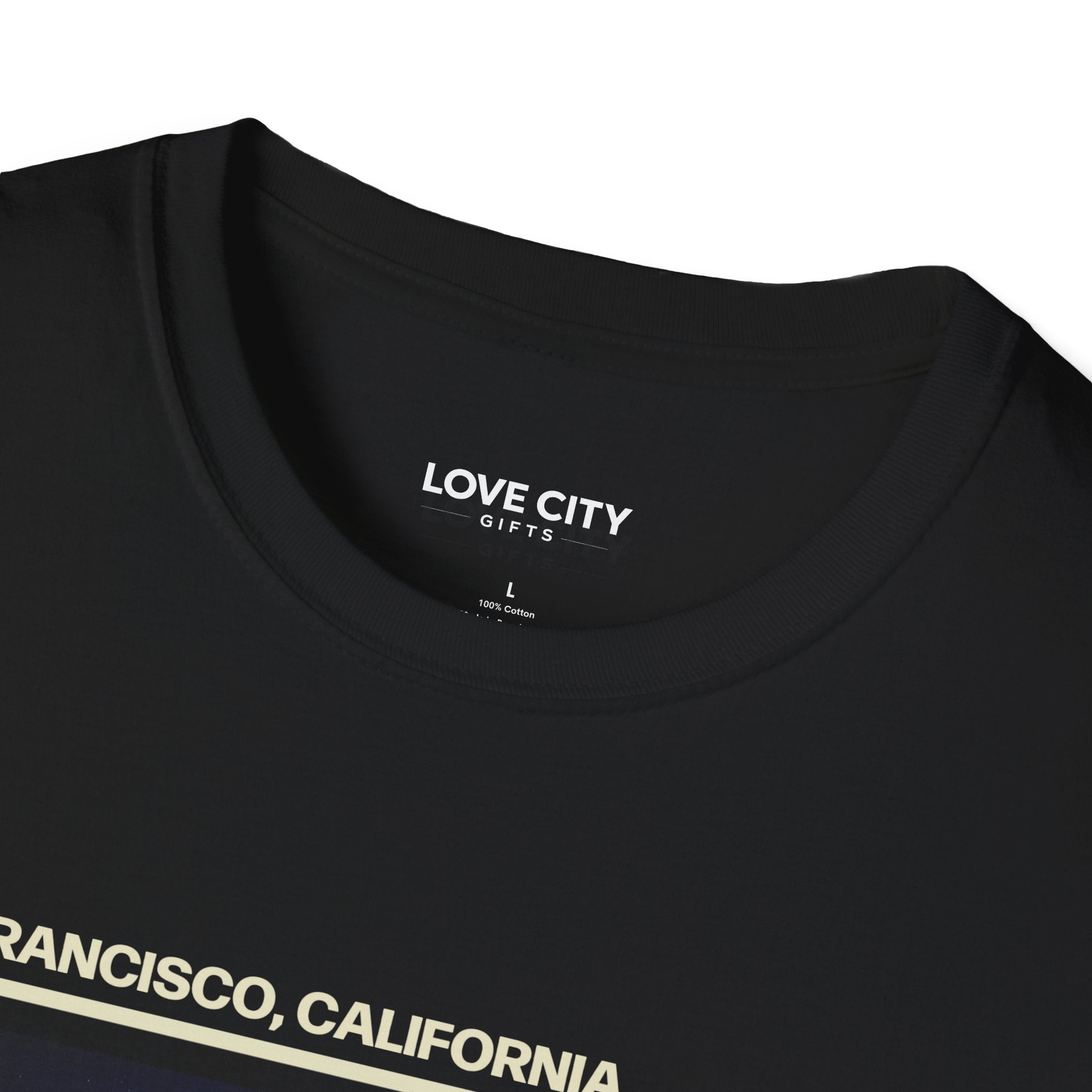 San Francisco Night Skyline T-Shirt | Coit Tower Moonlit Scene