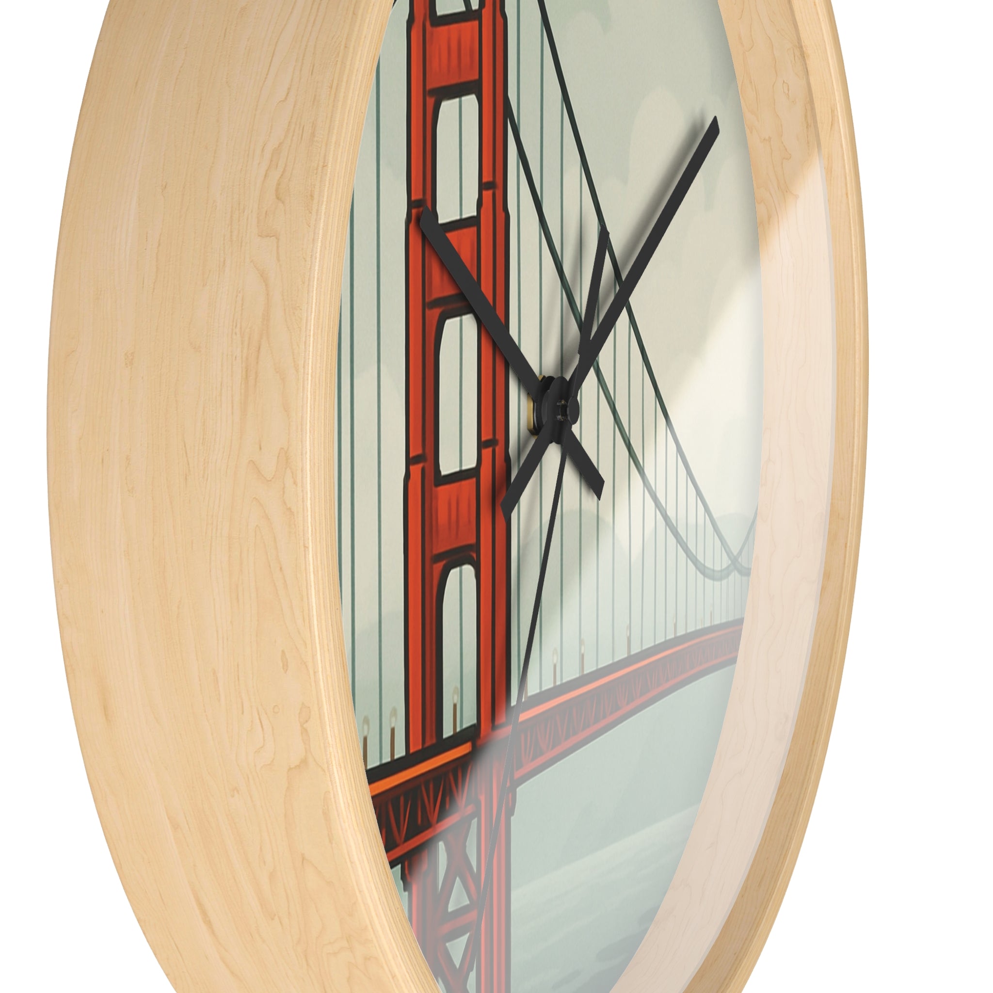 Golden Gate Bridge Wall Clock – Pop Art Modern Home Decor