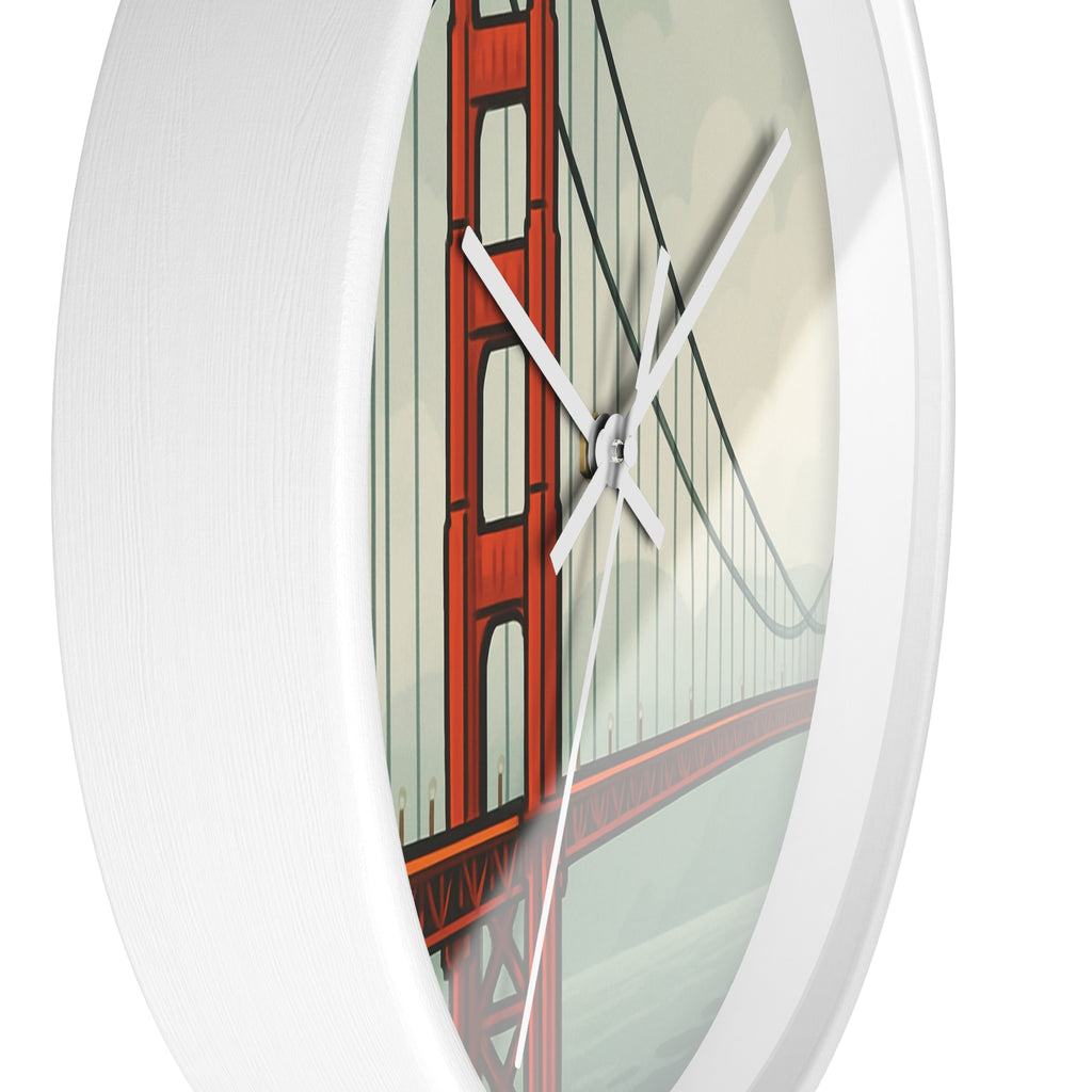 Golden Gate Bridge Wall Clock – Pop Art Modern Home Decor
