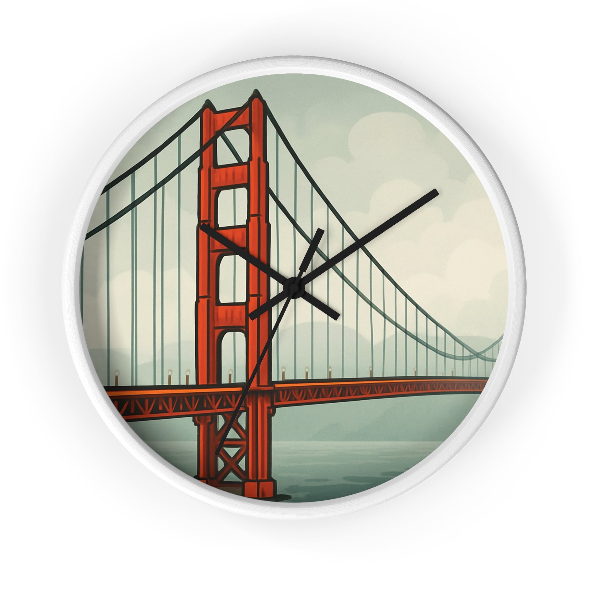 Golden Gate Bridge Wall Clock – Pop Art Modern Home Decor