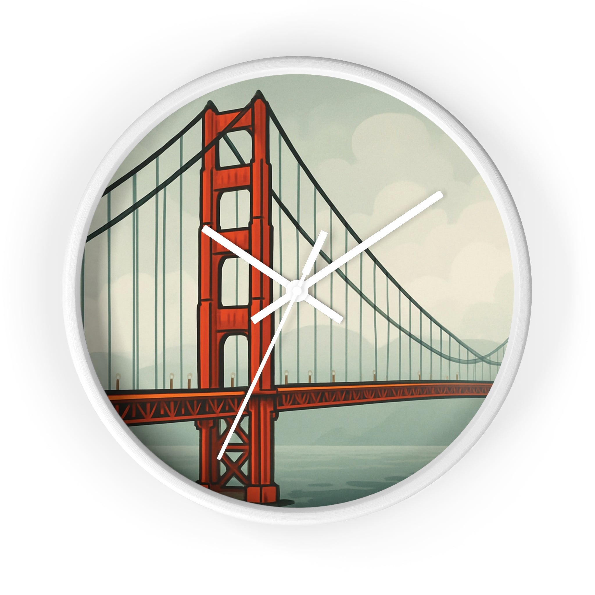 Golden Gate Bridge Wall Clock – Pop Art Modern Home Decor