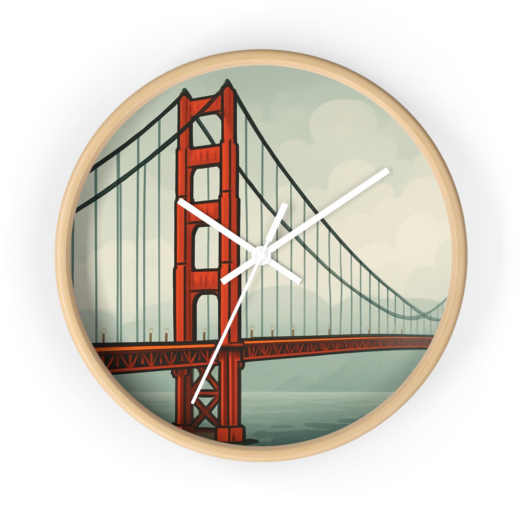 Golden Gate Bridge Wall Clock – Pop Art Modern Home Decor