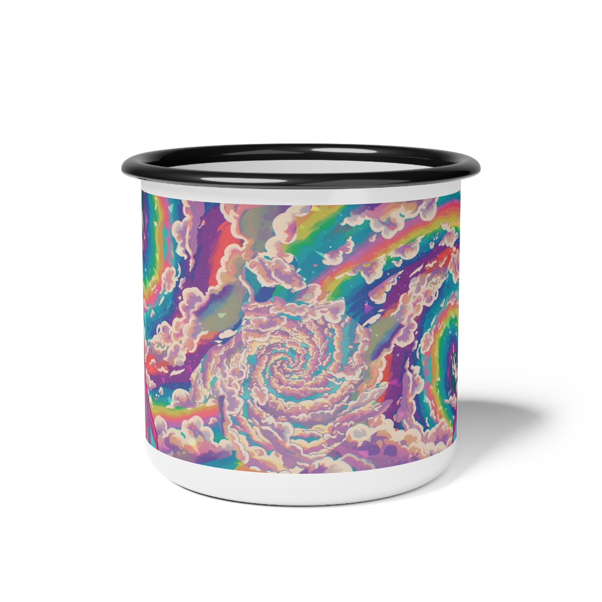 Enamel Camp Cup – LGBTQ Pride Rainbow Mug Inspired by the Castro