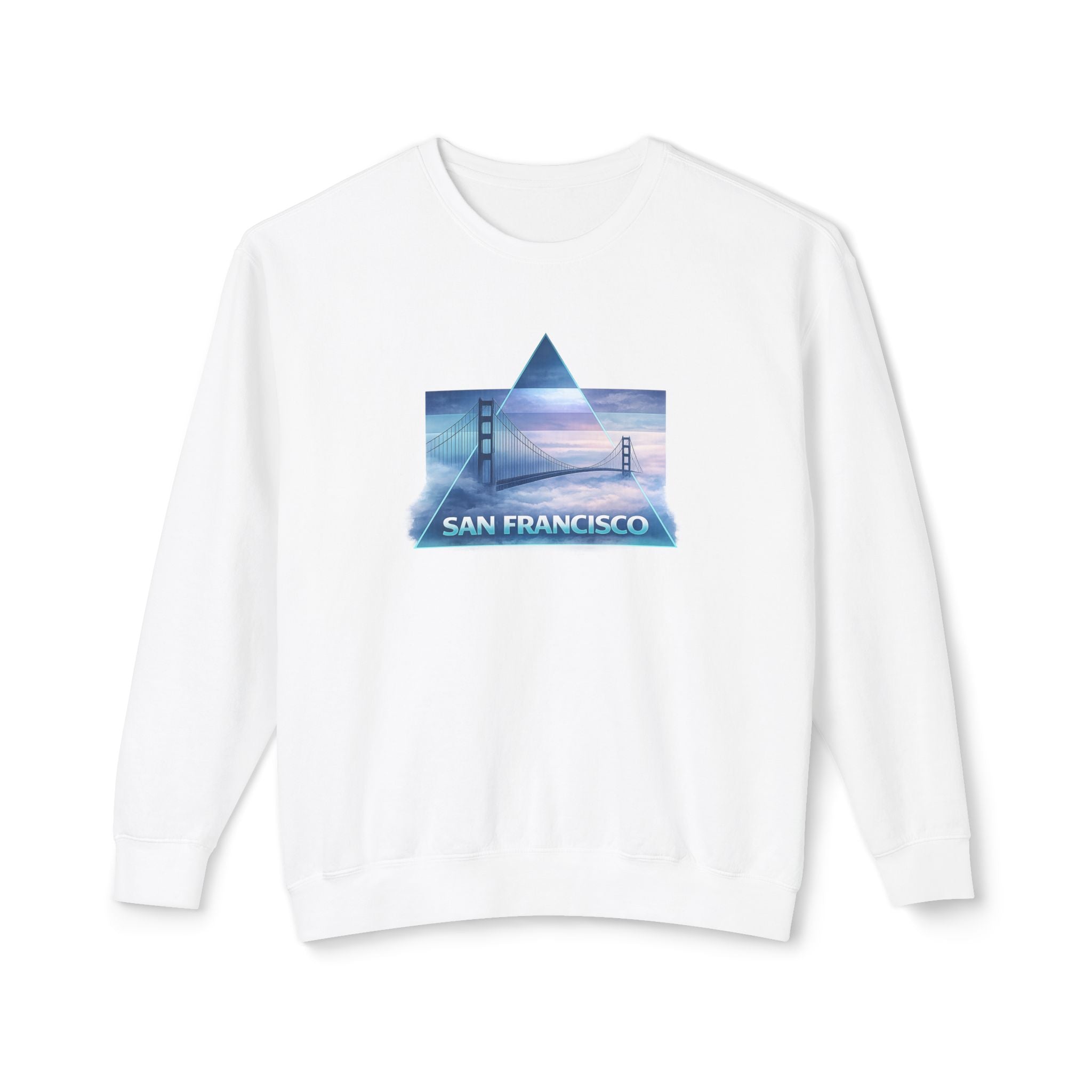 San Francisco Golden Gate Bridge Crewneck Sweatshirt | Cityscape Graphic