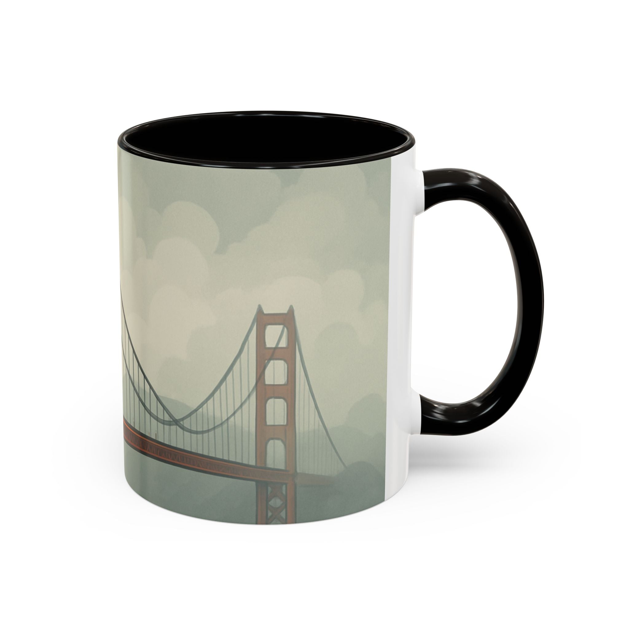 Foggy San Francisco Mug – Golden Gate Bridge Coffee & Tea Cup