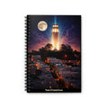 Coit Tower Night Skyline Spiral Notebook | San Francisco Moon Journal